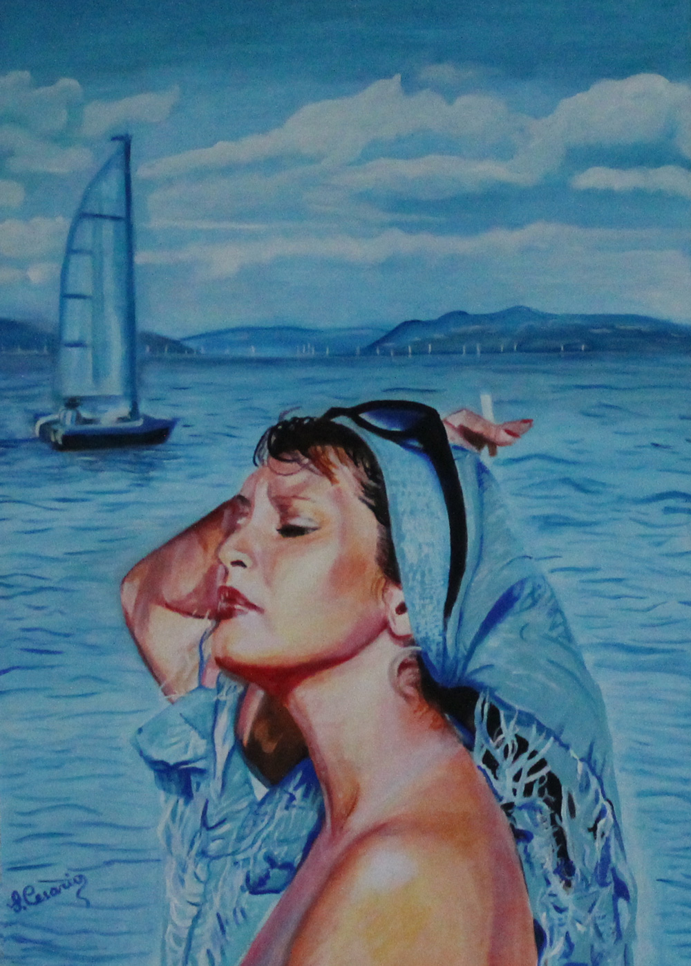 Silvana Cesario Charme Olio su tela 70x50 cm